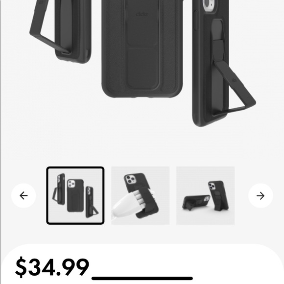 NWOT iPhone 12/12 pro saffiano case black - Picture 1 of 3